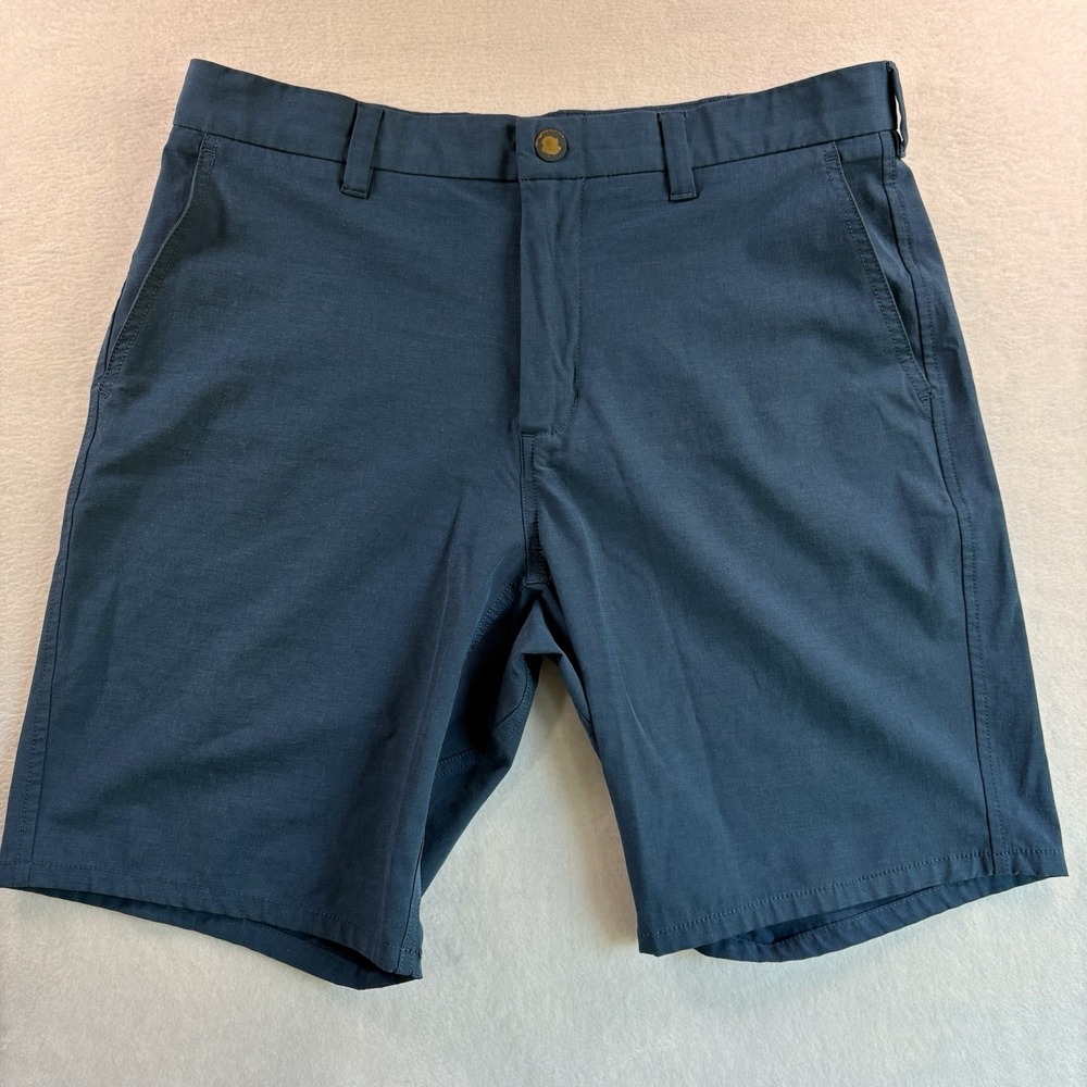 Johnnie-O Shorts Mens Calcutta Blue Lake 32 Lightweight Performance Golf Chino